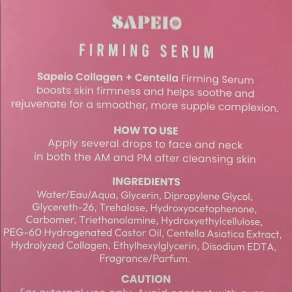 Korean Skincare Sapeio Collagen + Centella Firming Serum - Picture 4 of 6